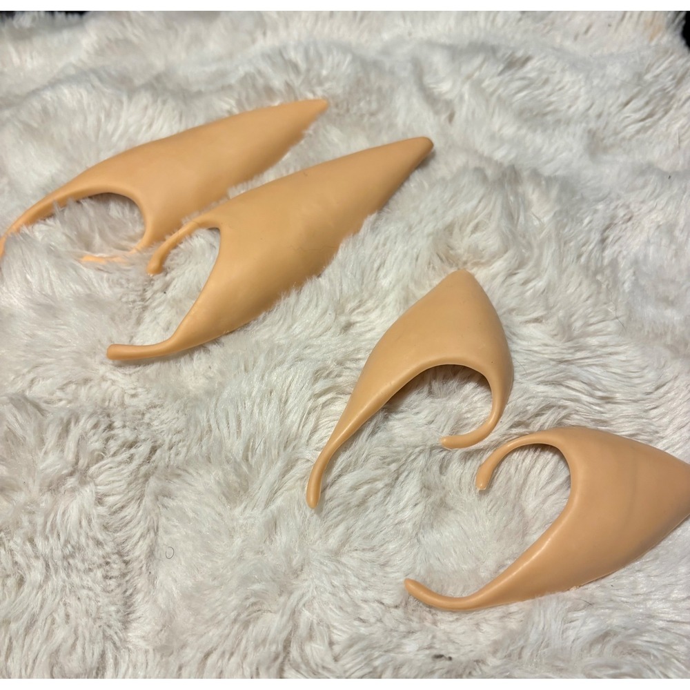 Pointed Elf Ear Tips Cosplay Props Latex Fairy Ears 2 Pairs Long and Short